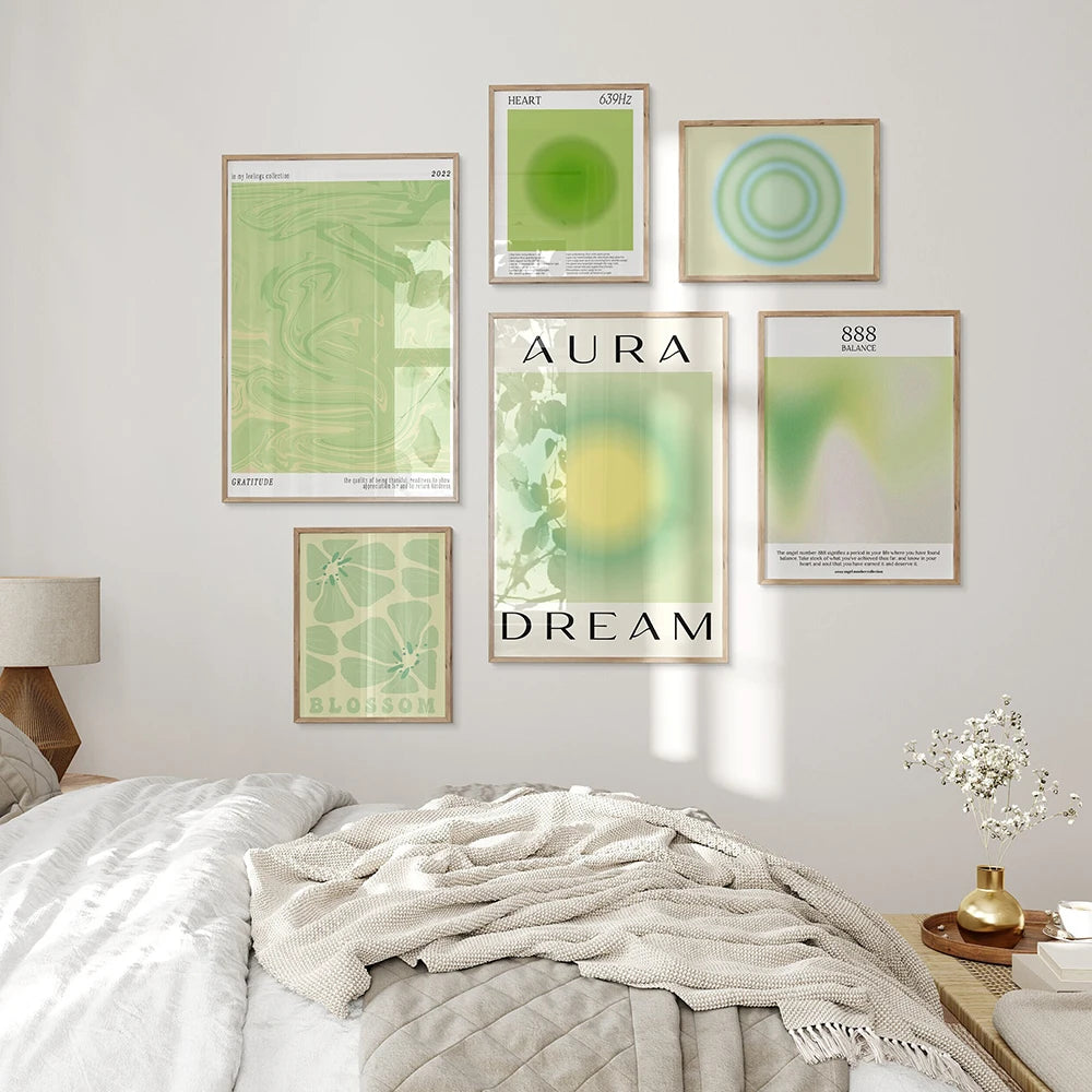 Healing Green Aura Spiritual Wall Poster