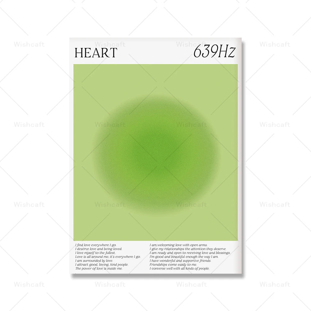 Healing Green Aura Spiritual Wall Poster