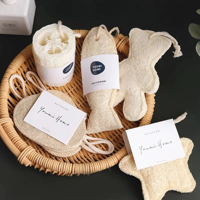 Natural Loofah Sponge Set