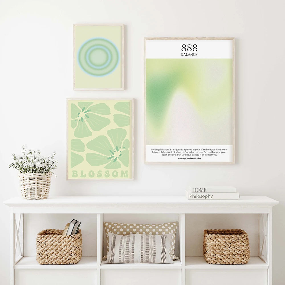 Healing Green Aura Spiritual Wall Poster