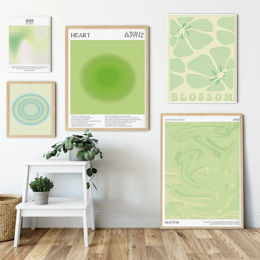 Healing Green Aura Spiritual Wall Poster