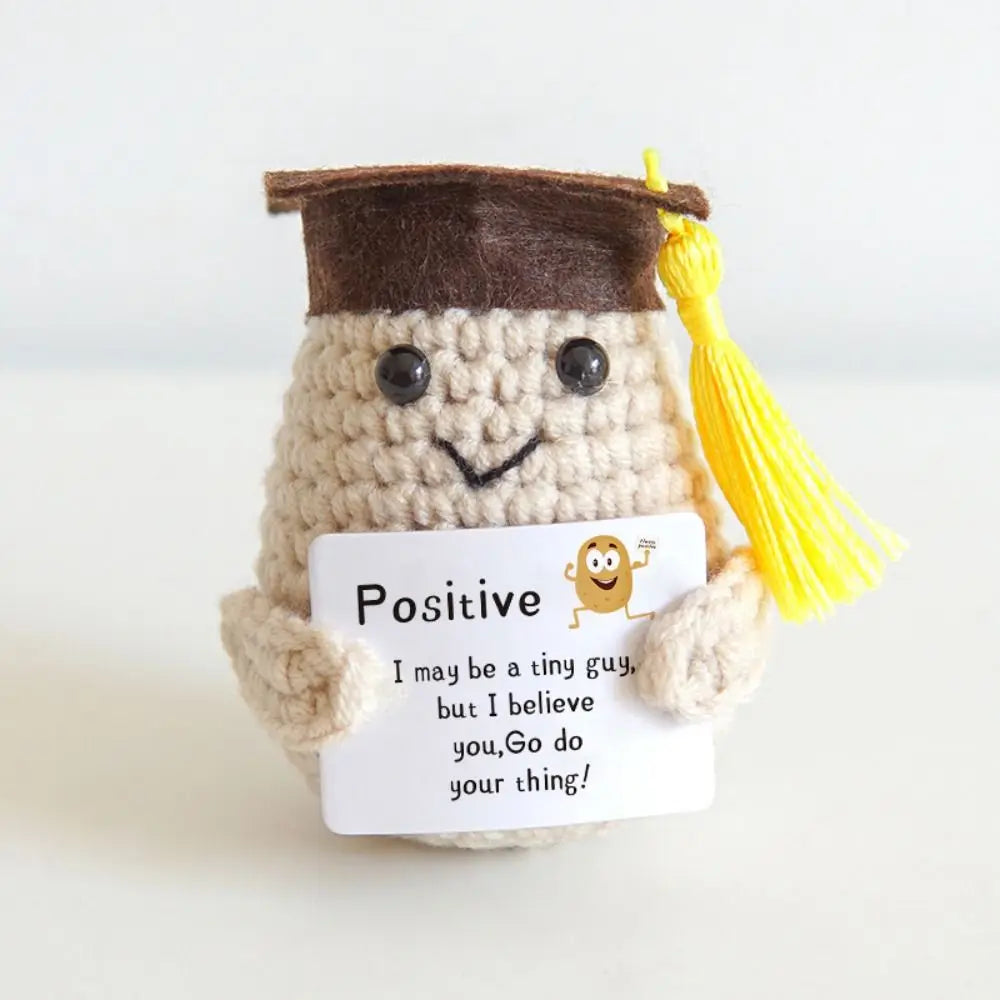 Positive Potato with Positive Affirmation Card